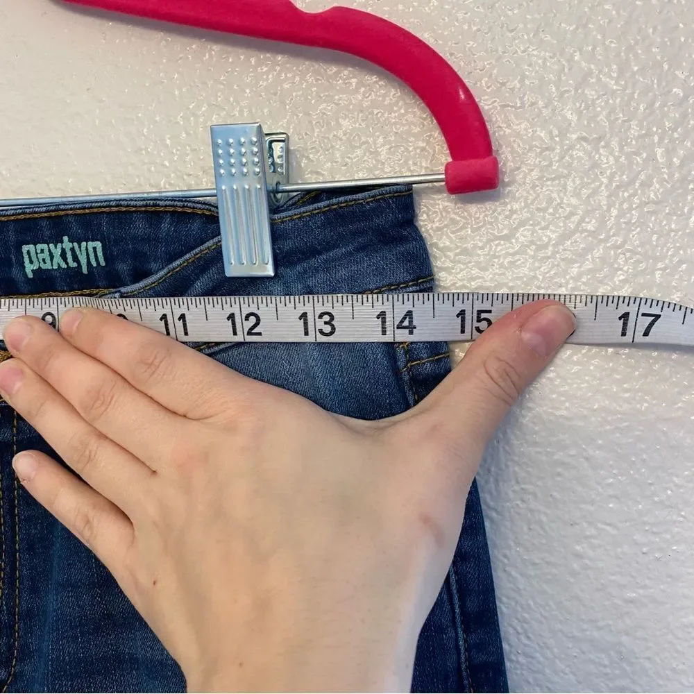 7 for All Mankind mid rise skinny medium wash girls teen jeans Paxtyn 14 - Picture 6 of 10